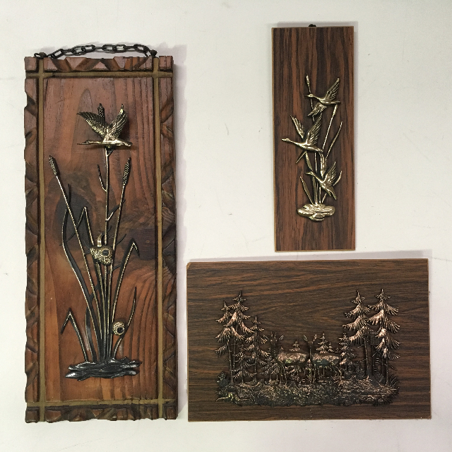 ARTWORK, 3D Wall Art (Small) - Metalwork On Wooden Plaque